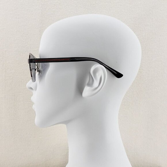 Gucci GG0529 Squared Aviator Sunglasses Silver Gray OS - Picture 12 of 16
